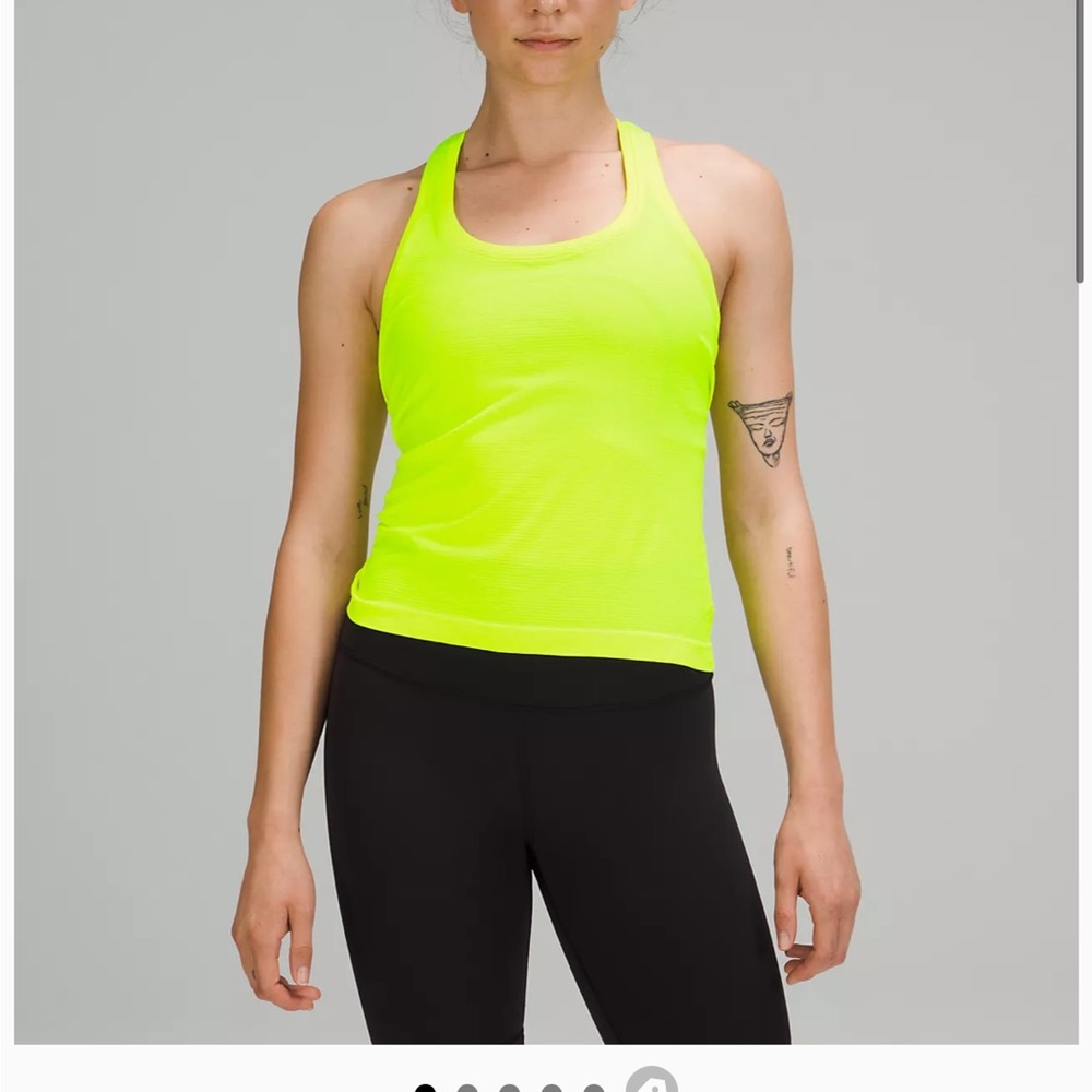 Lululemon Highlight Yellow Swiftly Tech Tank Top Race Length